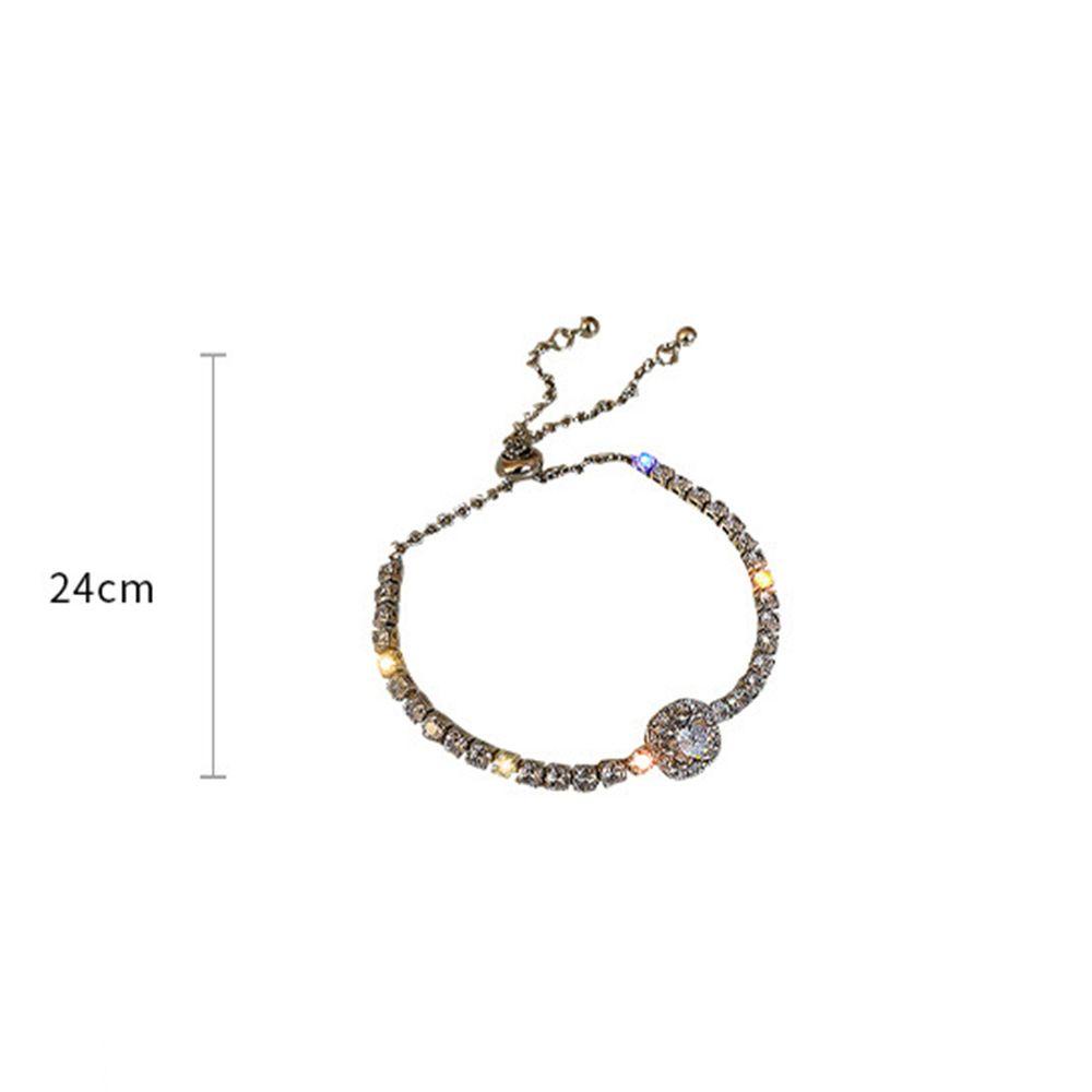Mxbeauty Zirkon Gelang Unik Indah Berlian Imitasi Adjustable Temperamen Pesta Perhiasan Aksesoris Korea Style Jewelry