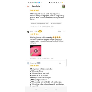 BPOM SERUM GLOWING RED JELLY NRGLOW RJNSKIN GLOW SERUM NIACINAMIDE