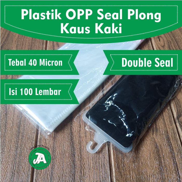

Plastik Kaos Kaki 11 x 40 Cm Plastik OPP Double Seal Tebal 40 Micron-100 Lbr