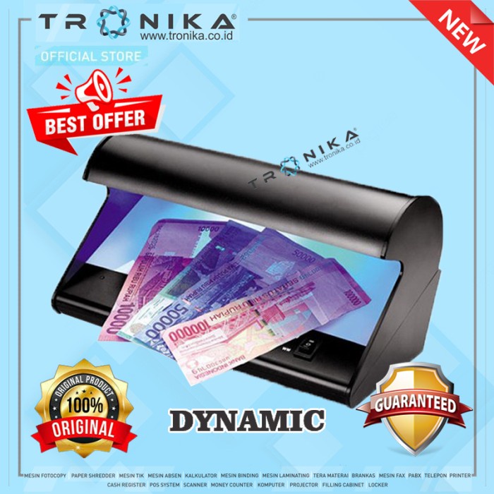 

Limited Alat Pendeteksi Uang Palsu Dynamic X50