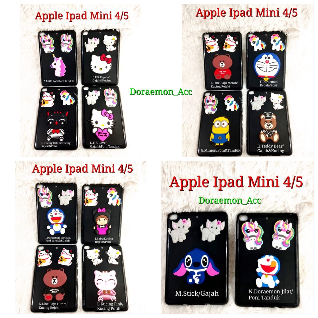 SoftCase SIlicon Motif Ipad Mini 4 / Ipad Mini 5