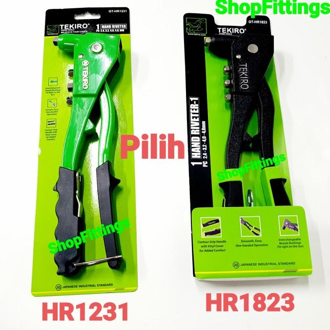 Tekiro Tang Rivet Gun Hand Riveter Alumunium Metal Heavy Duty Hr 1231