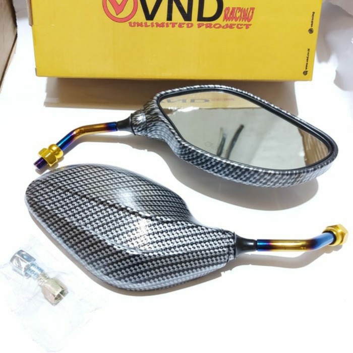 Spion Sepion Karbon Click Carbon Twotone Two Tone 2 Tone Thailand Universal Honda Yamaha Semua Motor