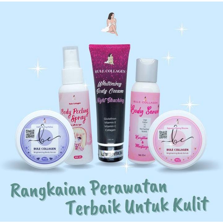 (READYSTOCK) PAKET SCRUB LOTION BULE COLLAGEN