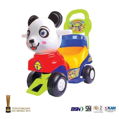 PP 607 - Mainan Mobil Dorong Motif Panda - Mainan Mobil Duduk