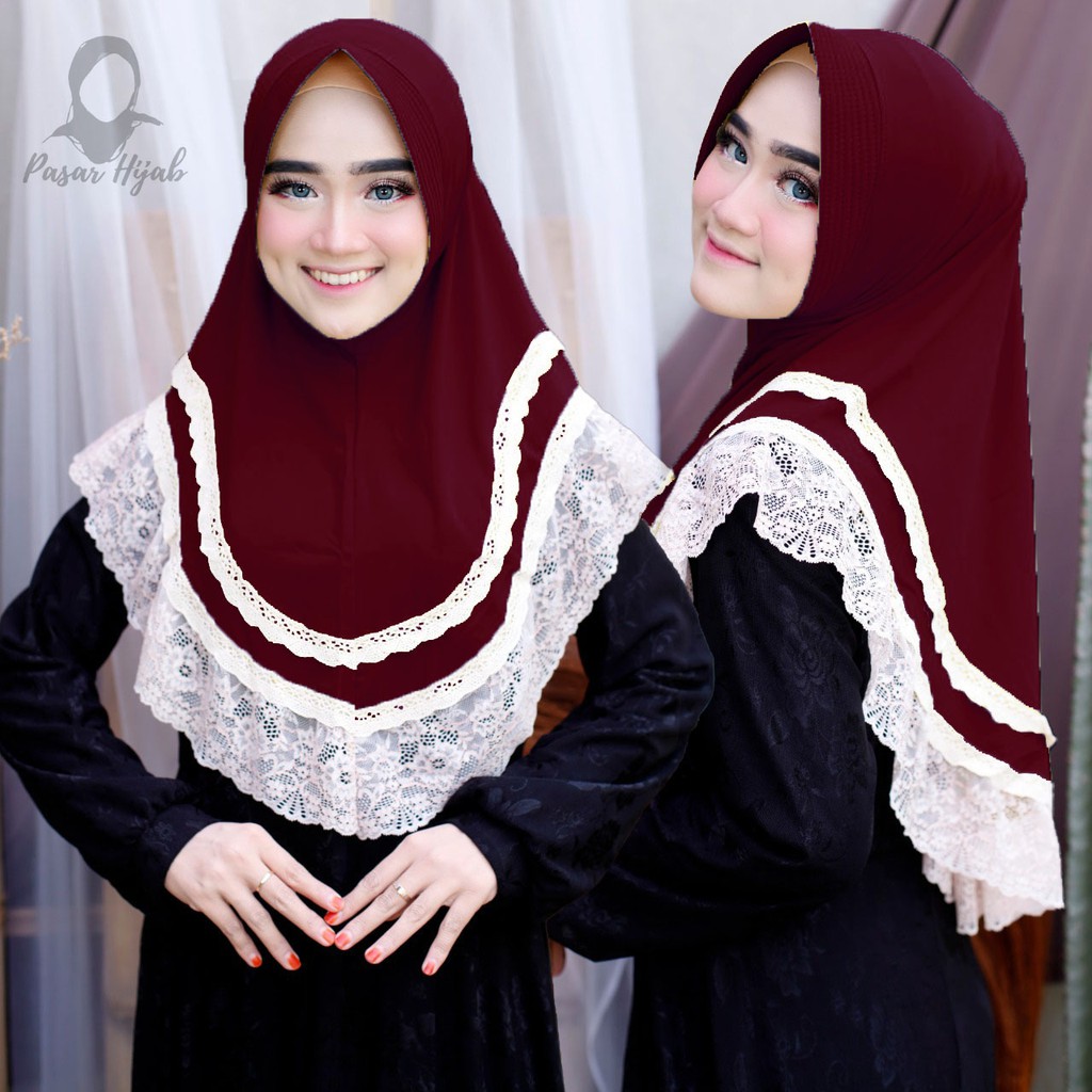 Jilbab Instan Cleo Hijab Instan Jersey Premium Kerudung Bergo Pasar Hija'b