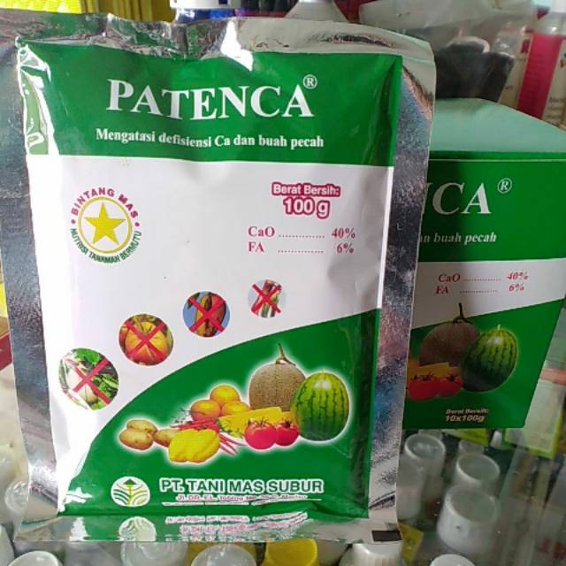 Patenca. Anti rontok bunga & buah. Pupuk kalsium tinggi & fulvic acid nutrisi stimulator