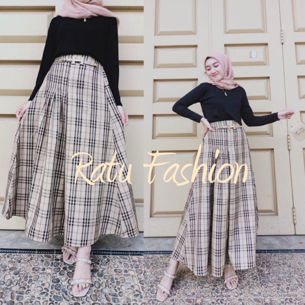 ROK PAYUNG KOTAK/MAXI SKIRT/ROK PAYUNG PANJANG/KLOK LEBAR