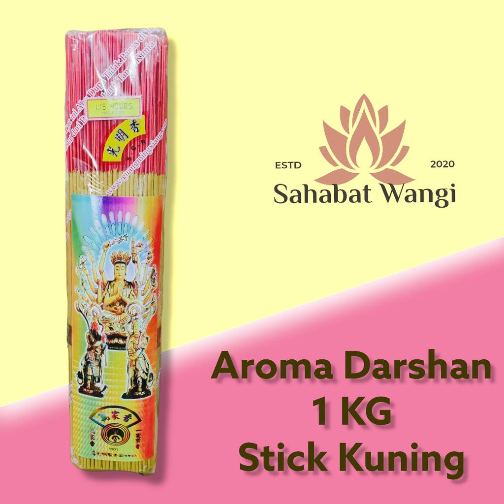 Dupa Hio Kiloan  Aroma Darshan 1501 Stick Kuning (1kg)