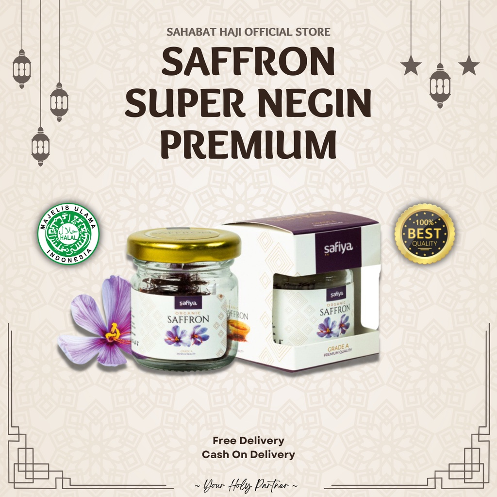 

Saffron Super Negin Premium Grade A - Vitamin Suplemen Original Safiya Food