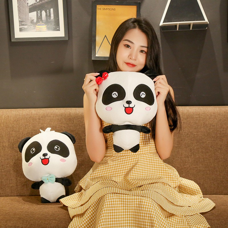 Boneka Panda Kiki Dan Miumiu/Boneka Baby Bus Panda Led Bisa Nyala