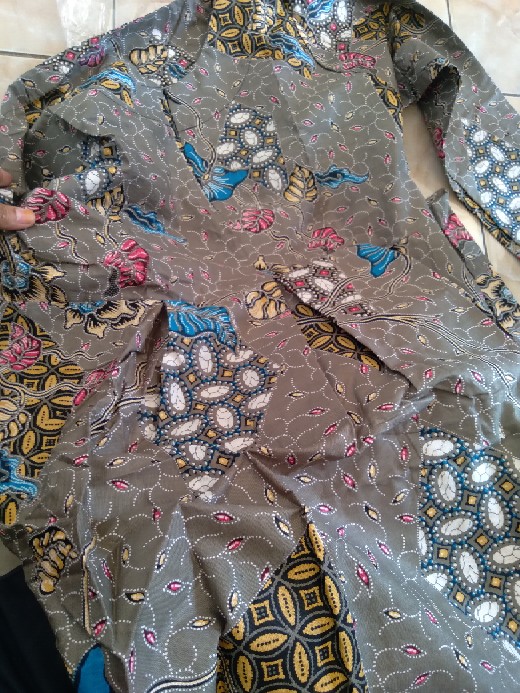 Gamis Batik Terbaru Sopan Ulir