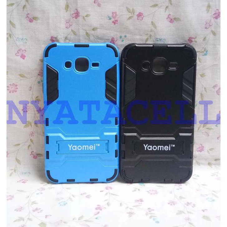 NEW CASE ROBOT SAMSUNG J7/J700 HARD/TRANSFORMER/HYBIRD/IRON MAN/SPIGEN - HITAM MILENIA