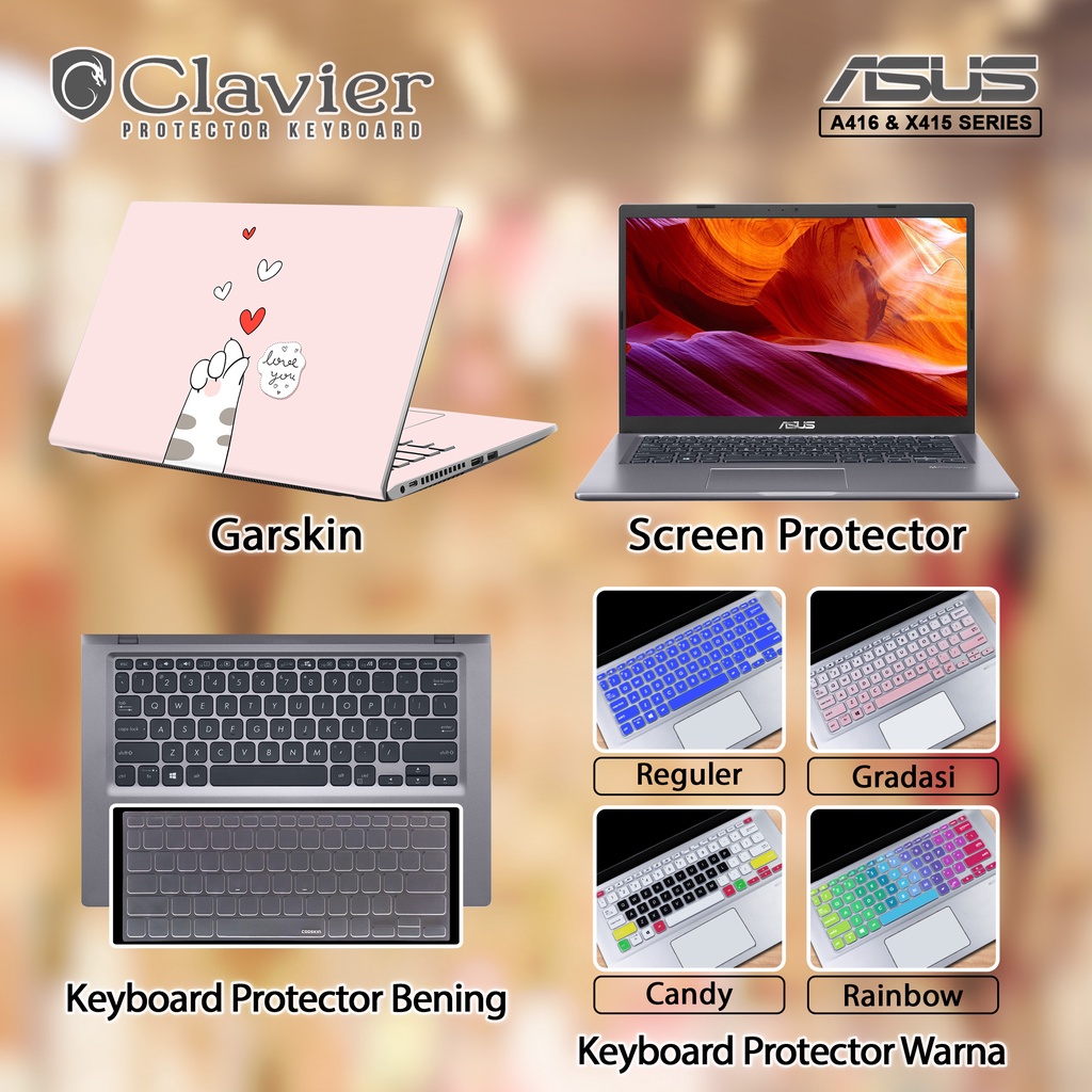 Cover Keyboard Screen Protector Garskin Laptop Anti Gores Asus VivoBook 14 A416 A416E A416EA A416EAO