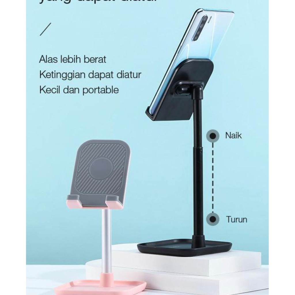 Robot RT-US04 Liftable Foldable Phone Holder Stand HP di Meja