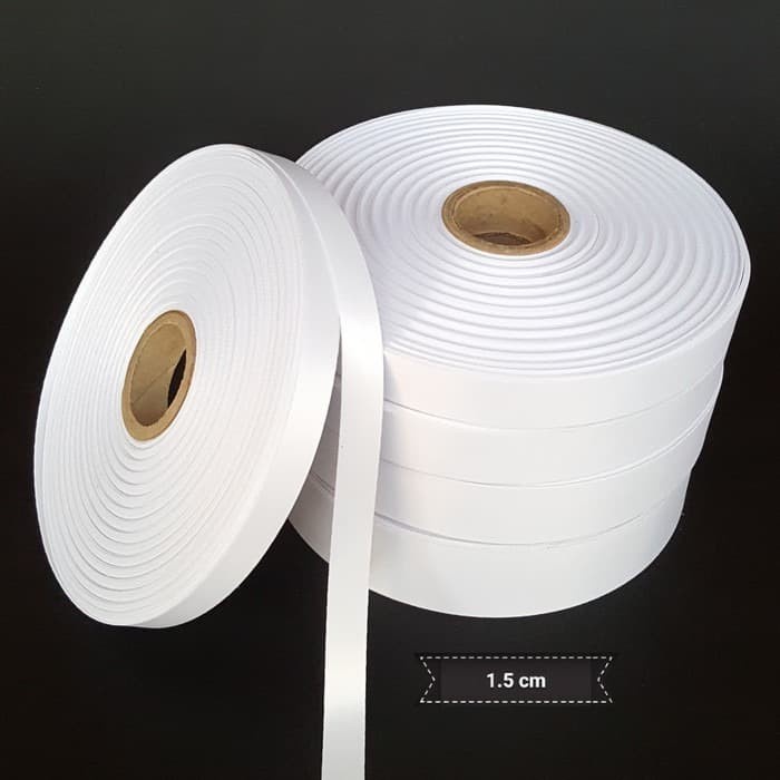 

HJK Bahan Tali Tissue 1,5cm Lanyard Id Card Roll 1.5cm Bahan Tali Pita Tisue ID Card Sublim Printing