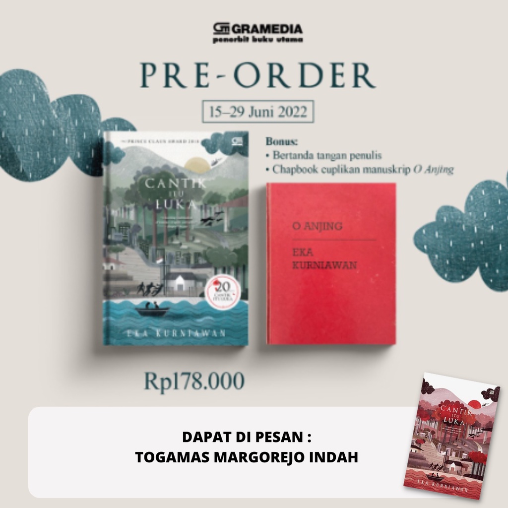 SIAP KIRIM  BEST SELLER  CANTIK ITU LUKA // CANTIK ITU LUKA ED. 20 TH [HC] karya EKA KURNIAWAN