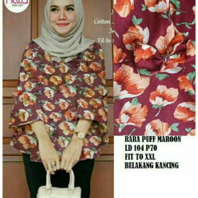 SALE !! Rara Puff MF / ATASAN WANITA / BLOUSE RARA SIZE XL