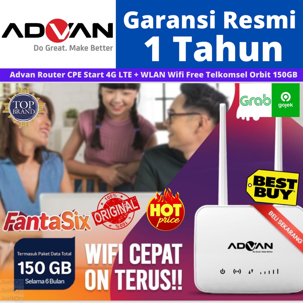 Modem Router Advan CPE20 Start Wifi 4G UNLOCK (Battery 2000mah)