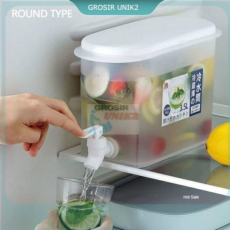 Dispenser Kulkas Viral / Dispenser Jus Portable Minuman Air Kulkas 3.5 Liter