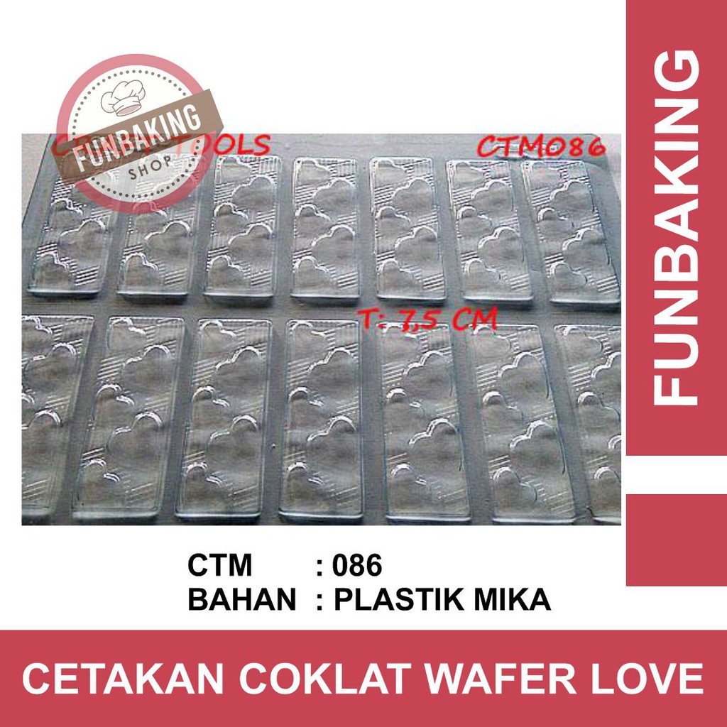 

FunBaking - Cetakan Coklat Mika Pagar Love