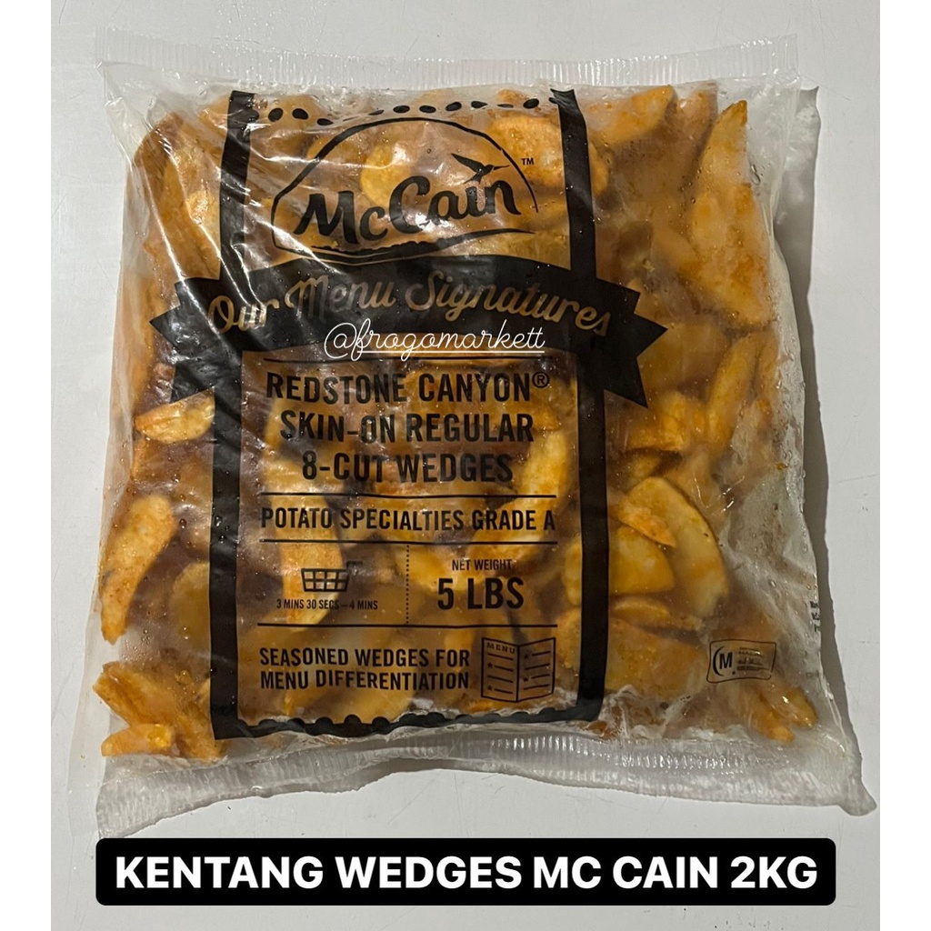 Mc Cain Wedges Kentang Wedges 2kg