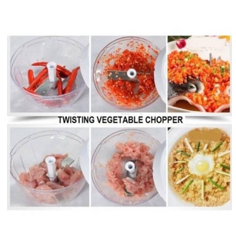 Twisting Vegetable Chopper Alat Cincang Bawang Sayuran Cabe Lombok Alat Masak Dapur [MG23]