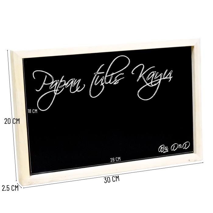 

Mainan Anak - Papan Tulis Kapur Black Board Kayu Kecil Bazar Prewed Cafe