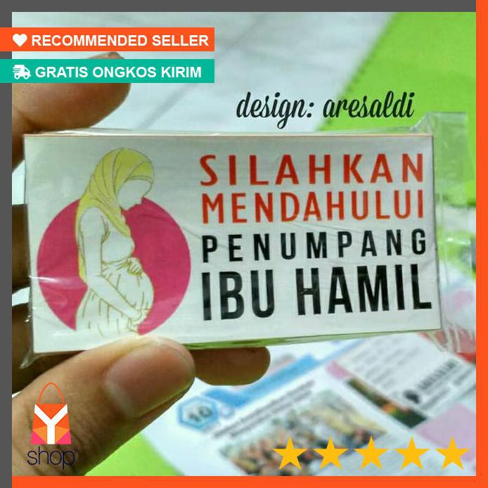 

POPULER ! stiker ibu hamil / label motor keselamatan