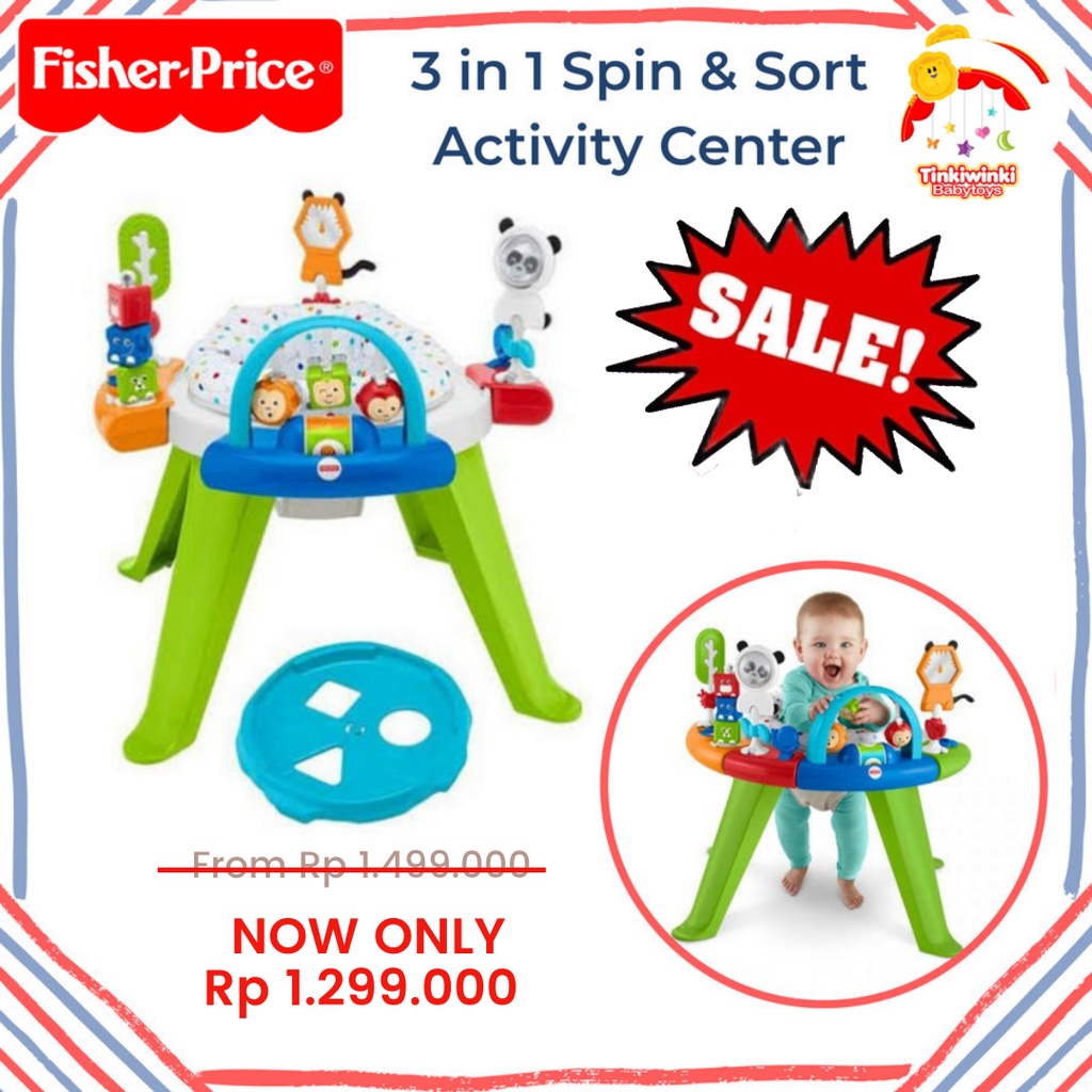 Fisher Price 3 in 1 Spin &amp; Sort Activity Center