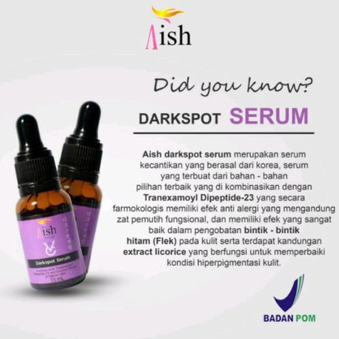 AISH SERUM (HARGA UNTUK 5 pcs serum) DAPAT 5 SERUM AISH PUTIH