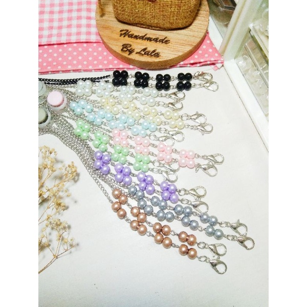 konektor masker pearl 2in 1 / strap masker 2in 1 / pengait masker