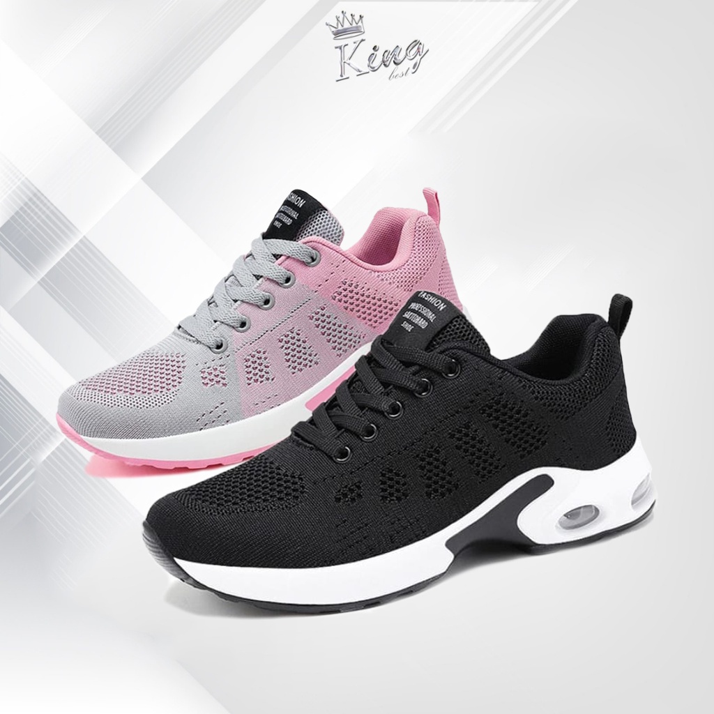 Jual Kingbest"FREE BOX" Running Shoes Korea Sepatu Sport Wanita Sepatu