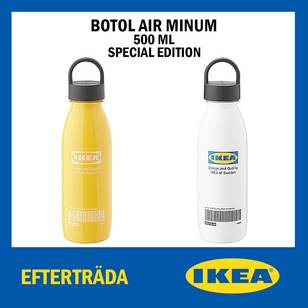 Botol air minum 500 ml Special Edition tumblr water bottle IKEA Eftertrada IKEA365+ Formskon