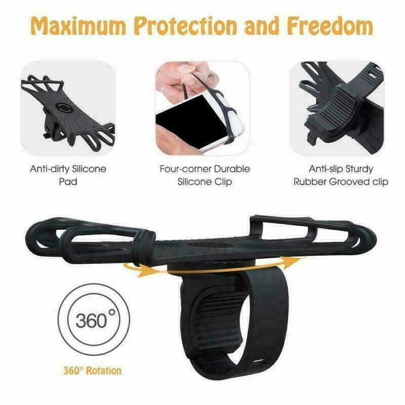 【P&amp;T】Bike Phone Holder Universal Cycling Handlebar Bicycle Mount 360 Degree Rotating  for GPS Phone