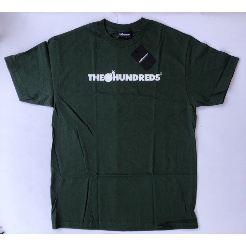 Kaos The Hundreds Forever Bar Logo T-Shirt Forest Original