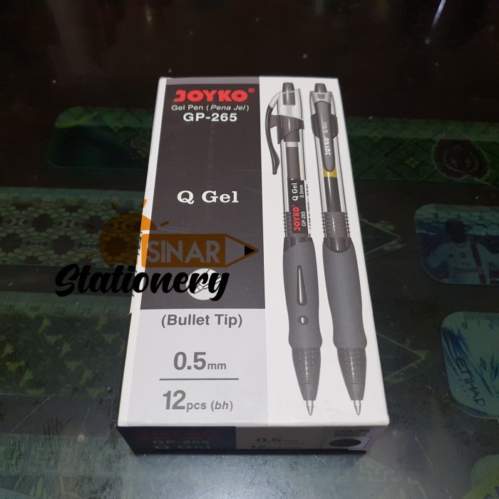 

Terlaris Pulpen Gp 265 Q3 Gel Joyko 0.5 Hitam 1Pak Isi 12Pc Murah