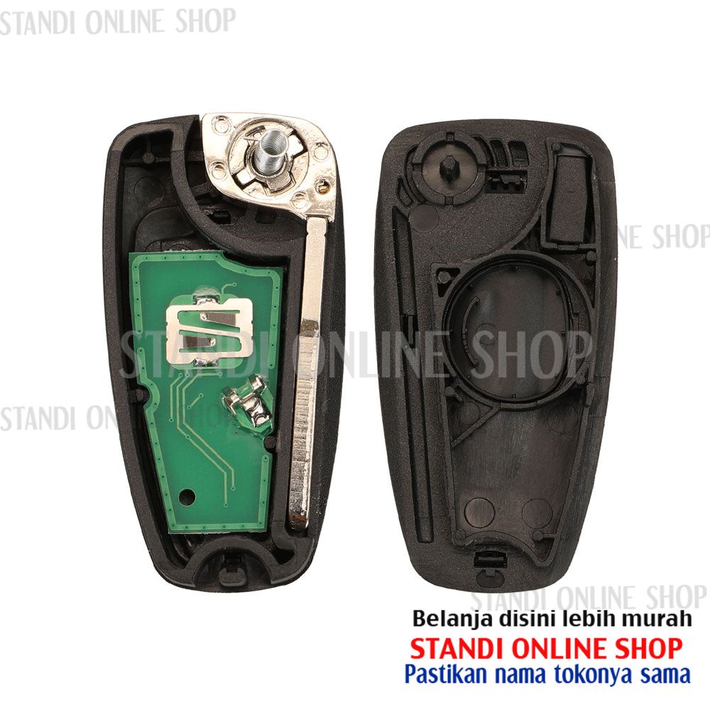 Remote Set Komplit Flipkey Kunci Mobil Ford Ranger 433 Mhz 4D83 OEM