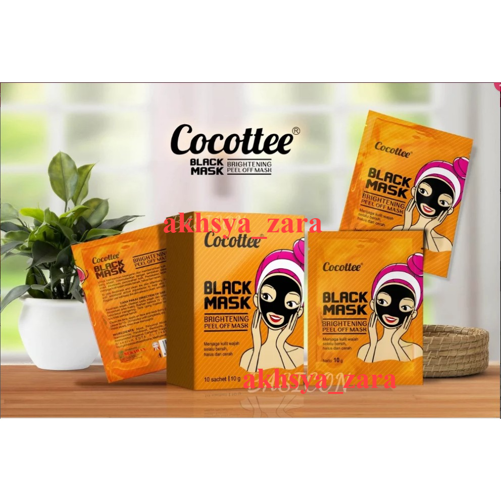 N️D - MATCHA️ SACHET MASKER COCOTTE BLACK MASK / COCOTTEE BLACK MUD FACE MASK BPOM ORIGINAL