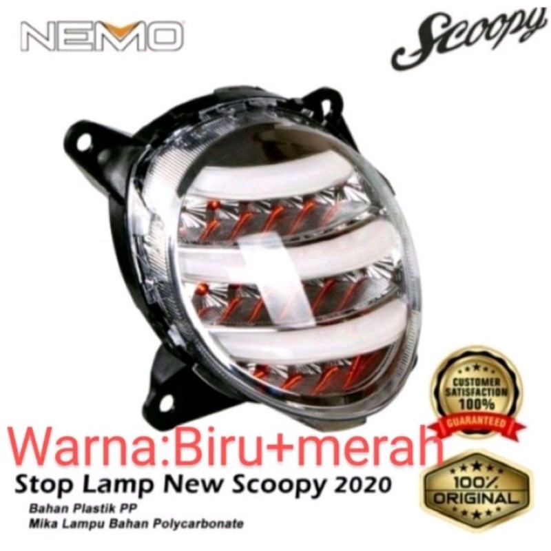 Stop lampu belakang Scoopy new fi 2020/2021 new Original JPA PNP Scoopy new new plug/play