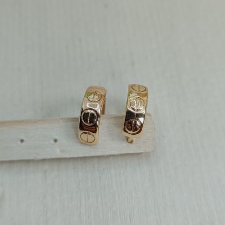 anting jepit+anting xuping+anting klip/perhiasan lapis emas