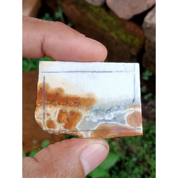 ✅ Batu Akik Motif Pemandangan / Batu Maligano ( Batu Akik Natural Tanpa Pewarnaan - bukan bacan obi 