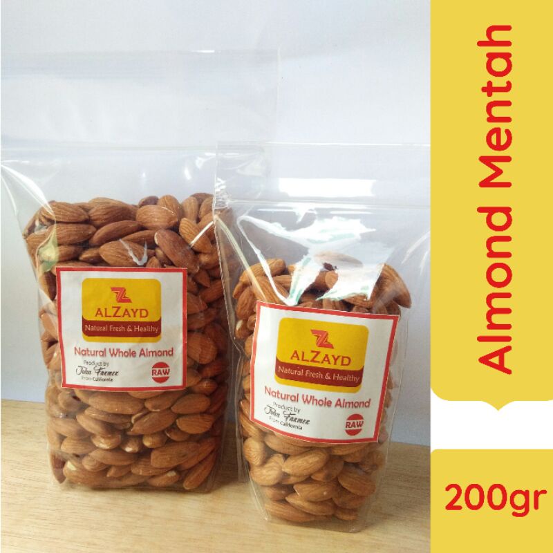 

Kacang Almond Mentah Raw 200gr