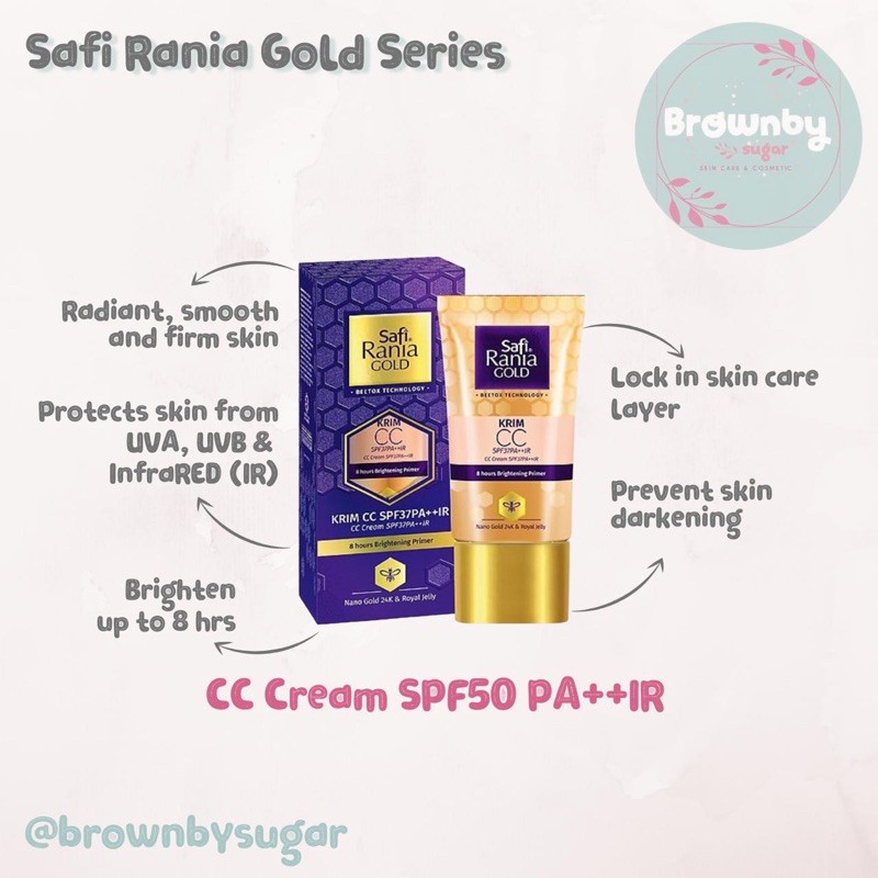 SAFI MALAYSIA | SAFI Rania Gold CC Cream SPF50 PA++ IR
