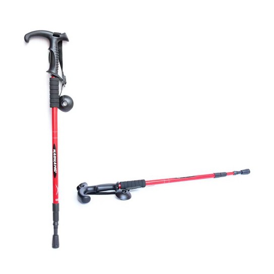 Trekking Pole Haoyang Tongkat Gunung Tongkat Pendaki Treking Pol tongkat Lurus / tongkat bengkok T t