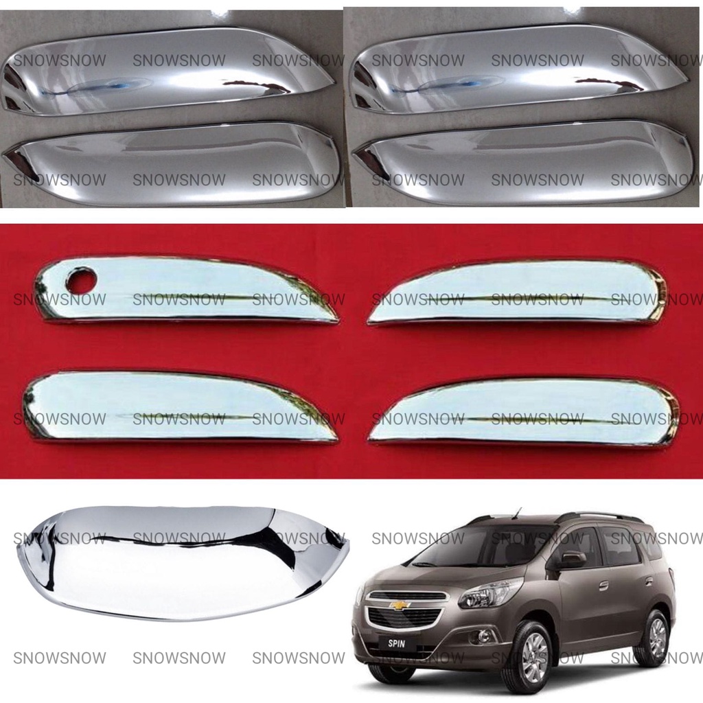 Paket Outer Handle 5 PC Chevrolet Spin Cover Chrome