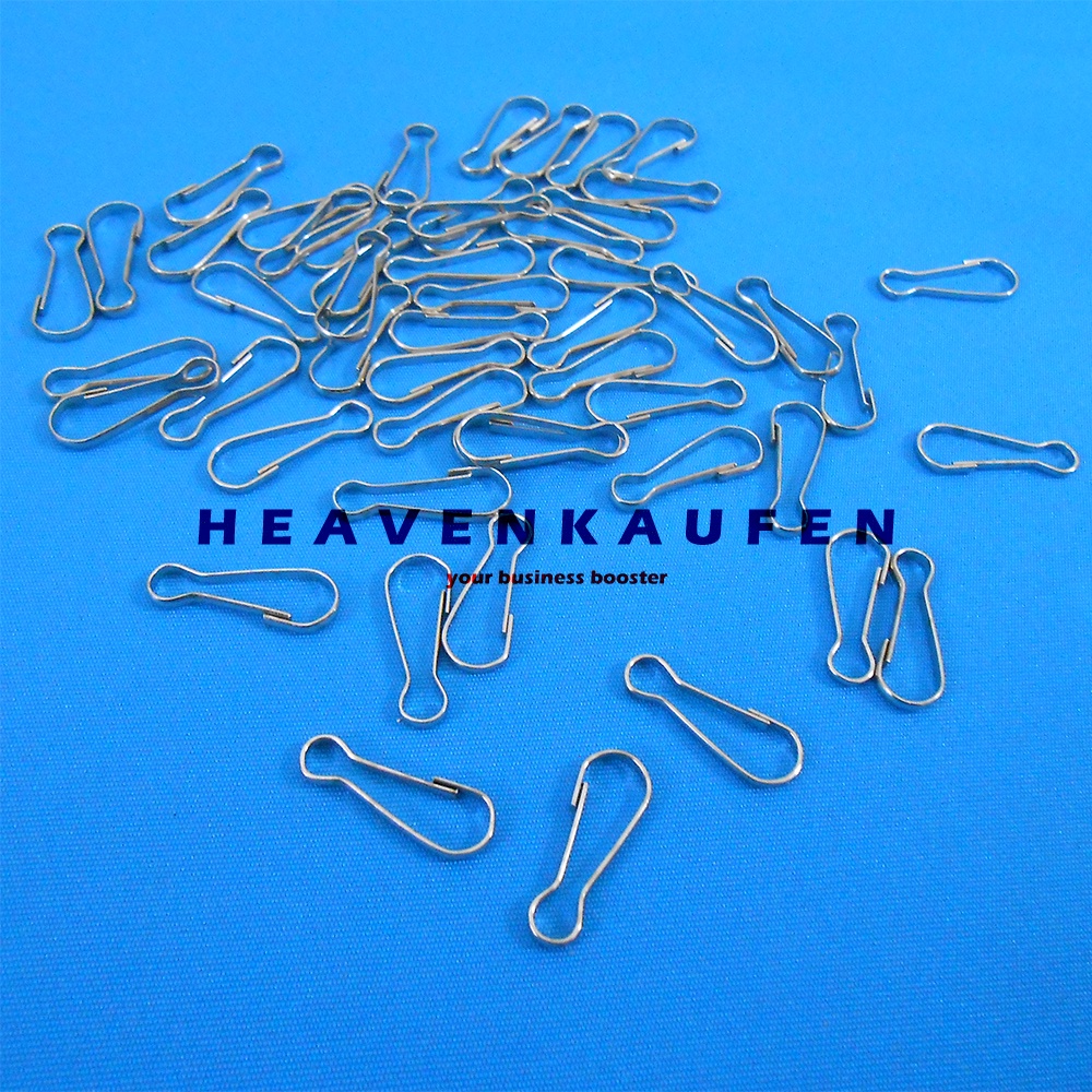 Kait Pengait Pramuka Kecil 2 cm Lebar Lubang 4 mm Nikel Silver Per Pack isi 50 Pcs