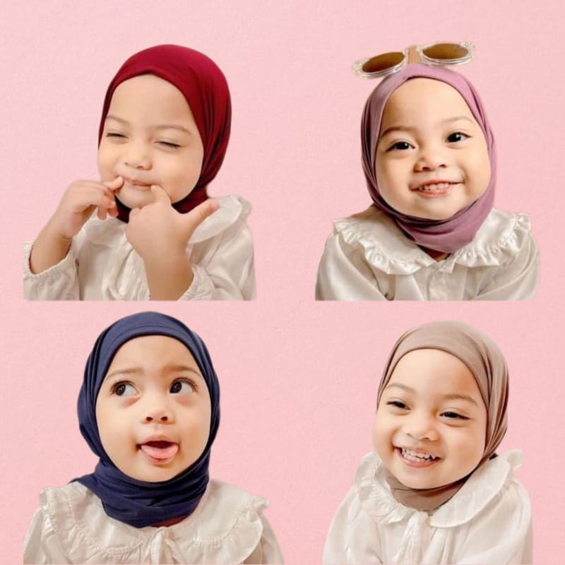 Jilbab pashmina instan 0-3th Bahan Jersey