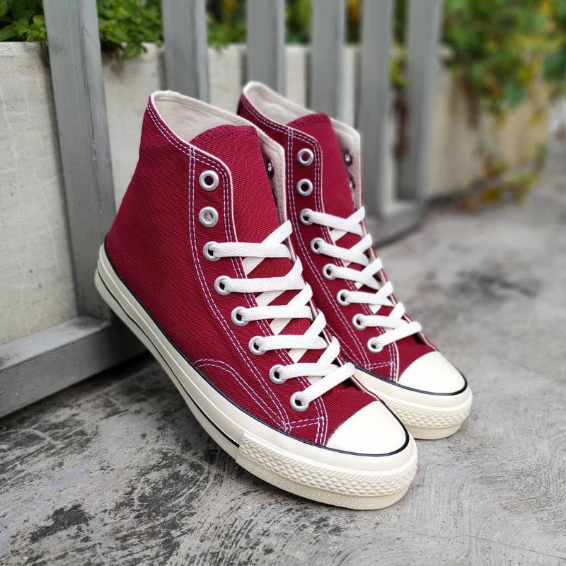 Sepatu Ventela Back To 70's Maroon High Cut | Sepatu Warna Merah ORIGINAL VENTELA SHOES | Sepatu Bra