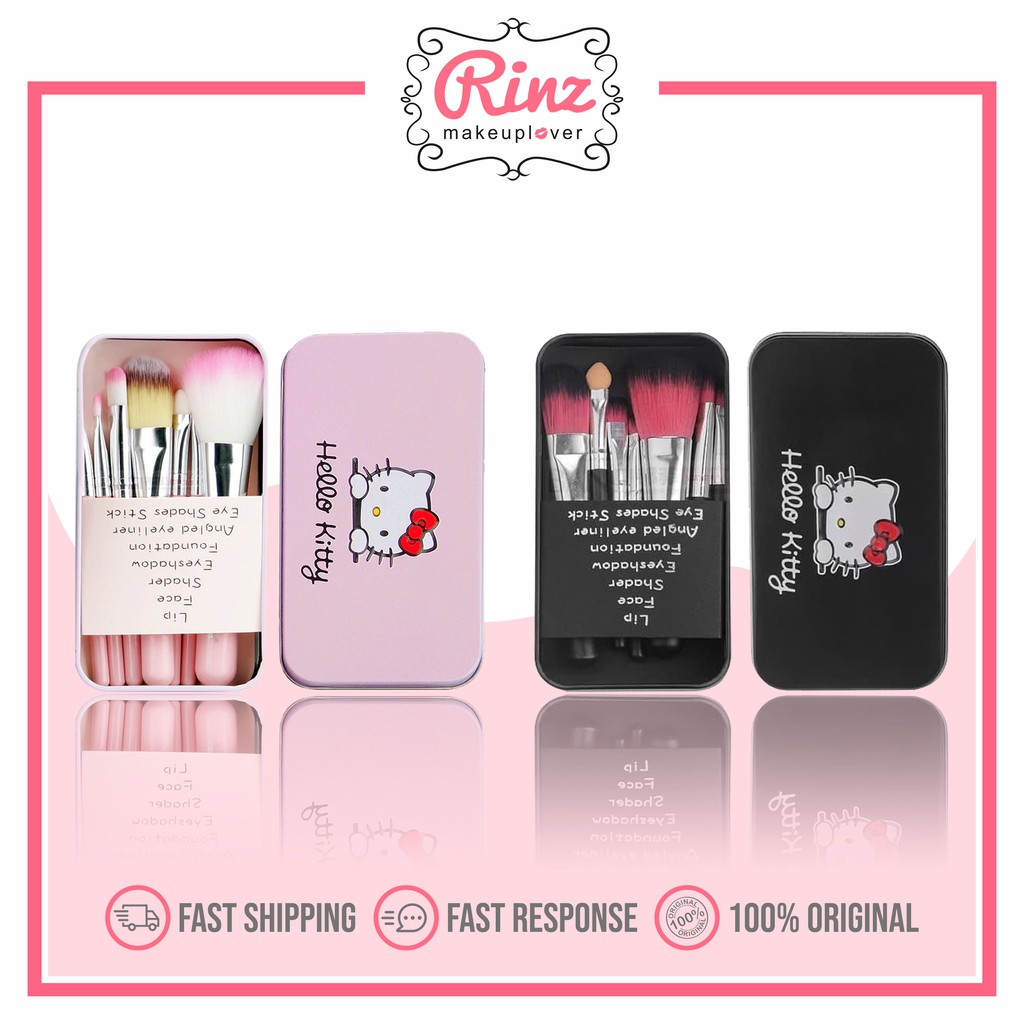 Hello Kitty Mini Brush Kit Make up Hello Kitty 7 Set